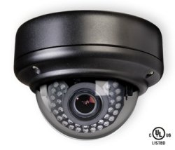 CE-VX50B Color Vandal IR Dome 600 TVL, D/N, Low Light 2.8-12mm Lens, 12/24V, Black