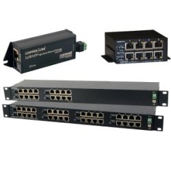 CLFE4UTP 4-CHANNEL ETHERNET OVER UTP W/ PASS-THROUGH POE