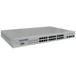 CNGE2FE24MSPOE Environmentally Hardened Managed Ethernet Switch with (24) 10/100TX + (2) 10/100/1000TX / 1000FX RJ45 or 1000FX SFP Ports