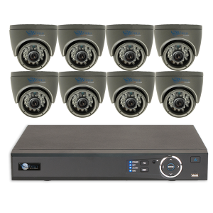 8 HD 1080P Security Dome & HD-CVI DVR Kit for Business Professional Grade