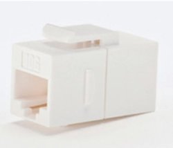 DC-IC6A-W-10 Cat 6A In-Line Coupler, UTP (keystone type) White-10 Pack Qty