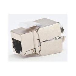 DC-KJ6S18-10 Silver 180 Degree 110/Krone Termination Shielded CAT6 Keystone Jack, Pack of 10