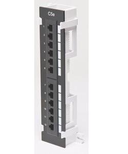 DC-PP5E-12VB 12-Ports, Cat 5e, 2.25" x 10, Vertical, with 89D Bracket