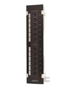 DC-PP6-12HB 12-Ports, Cat 6, 2.25" x 10", Horizontal With 89D Bracket