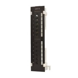 DC-PP6-12VB 12-Ports, Cat 6, 2.25" x 10", Vertical With 89D Bracket