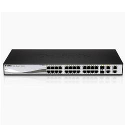 DES-1210-28 24-Port Fast Ethernet WebSmart Switch, 2 Gigabit BASE-T, 2 Gigabit Combo BASE-T/SFP