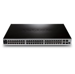 DGS-3620-52P/SI Stack 24-Port Layer 3 PoE+ Switch with 4 10Gigabit SFP+, Standard Image