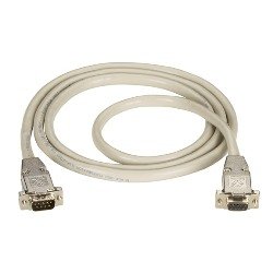 EDN12H-0050-MF DB9 Extension Cable with EMI/RFI Hoods, Male/Female, 50-ft. (15.2-m) 