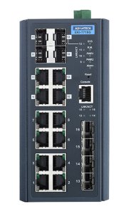 8-port GbE + 4 GbE SFP +4 GbE Combo Full L2 Managed Ethernet Switch, -40 to 75C