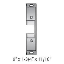 FP-783S-626 HES Faceplate 783S, Satin Chrome Finish