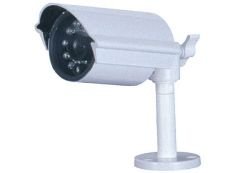 GS-602 IRCW 1/3" COLOR CCD 15-LED INFRARED WEATHER-PROOF BULLET CAMERA (White Exterior)