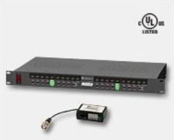 HubWay162CD Passive UTP Transceiver Hub w/Integral Camera Power w/16 HubWayAv Video Balun/Combiners