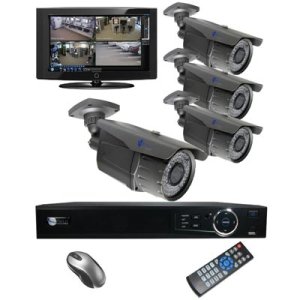 4 Bullet Security IR DVR Kit for Business Commercial Grade