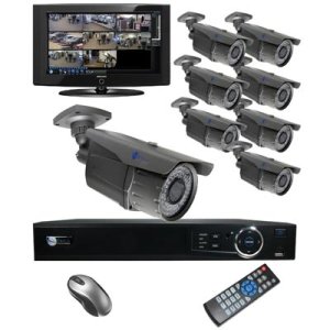 8 Bullet IR Security DVR Kit for Business Commercial Grade