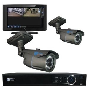 2 Bullet IR Camera DVR Kit for Business Professional Grade