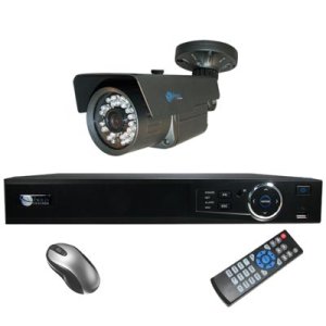 1 Bullet IR Security DVR Kit for Business Professional Grade