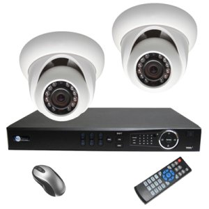 2 HD 2 Megapixel IR Dome NVR Kit for Business Commercial Grade