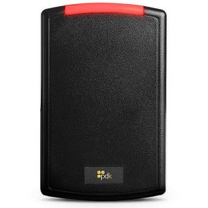 PDK RGPB Red Single-Gang Reader, Multi-Technology, High-Security (13.56 MHz), Prox (125 KHz), Mobile (BLE), OSDP, Weigand