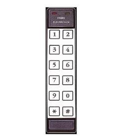 KIP-26S Essex Keyless IP Series,  Thinline 2x6 Keypad Stainless Overlay, EdgeSolo, 15' Wiring Cab...
