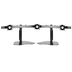 KTP325B Chief Widescreen Triple Horizontal Table Stand, Black