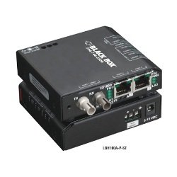 LBH100A-P-ST Extreme Media Converter Switch, 10-/100-Mbps Copper to 100-Mbps Fiber Multimode, 100–240-VAC, ST