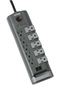 MMS7100RT Minuteman 10-Outlet / 5-Rotating Outlet Surge Suppressor w/ Phone Line Protection