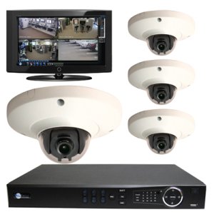 4 HD 2 Megapixel Dome NVR Kit for Business Commercial Grade