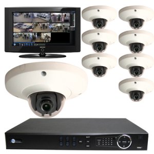 8 HD 1.3 Megapixel Dome NVR Kit for Business Professional Grade