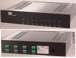 RMA-1632 Rack Mount CCTV Power Supplies, 24 VAC 32Amps, 16 Fused Outputs, 19" x 13" x 3.5" Rack Mount, Black