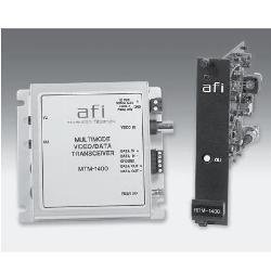 RT-1600 Single Fiber Bi-directional Transceivers One-Way Video with Reverse “Up the Coax” Camera and PTZ Control, Rack Card Transmitter