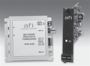 AMERICAN FIBERTEK RTM-1400 VIDEO W/RS422 RACK TRANSMITTER