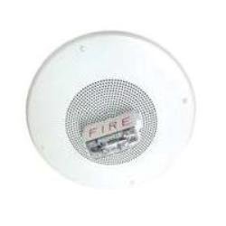 SA-S70-24MCW-FW Wheelock Wall or Ceiling Mount Self-Amplified Speakers and Speaker Strobes with a...