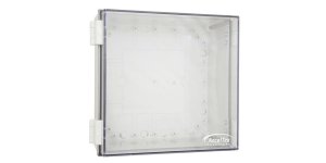 12"x12"x6" Poly Enclosure with Clear Door, Key Lock, Cord Grip