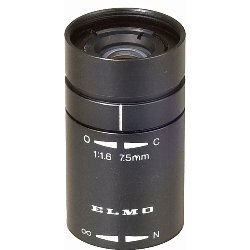 Elmo T1675F 7.5mm, f/1.6 Lens for 1/2-Inch CCD Micro-Camera with 17mm Lens Mount 
