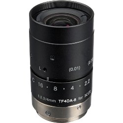 Fujinon TF4DA-8 4mm f/2.2 C-Mount Wide Angle Lens for 1/3-Inch 3-CCD Industrial Cameras, with Man...