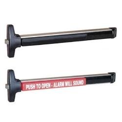 V4003WSxERxEX Detex Alarmed Rim Exit Series, Key Retracts Latch, Plate - Short, Electric Latch Re...