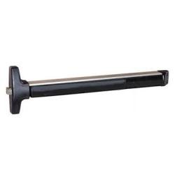 V40xEXxVX-BLK Detex Exit Device With Voltage Switch, Black Push Pad