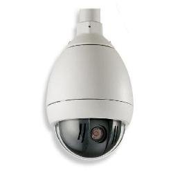 VG5-723-ECE2 700 series IP PTZ 28x NTSC Camera with IVA, Pendant Housing with a Clear Acrylic Bubble