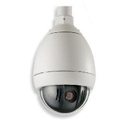 VG5-723-ECE2 700 series IP PTZ 28x NTSC Camera with IVA, Pendant Housing with a Clear Acrylic Bub...