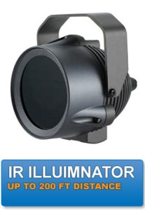 WEC-CN-MIR1000 IR Illuminator, IR LED's Visibility Range : 200FT (850nm,  30¢ª)