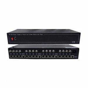 WEC-VPS16 16CH Passive Video Balun Receiver & Power Supply Hub
