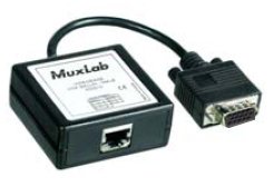 500014 MuxLab UTP to VGA Passive Balun w/ 6" Lead at Monitor