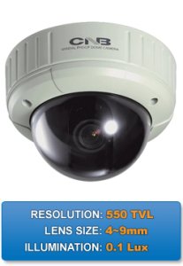 WECV1310PVD D 1/3" IT CCD 4~9mm DC Iris Vari-focal Lens Outdoor Vandal Resistant 550TVL