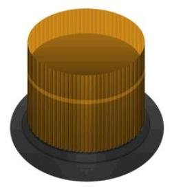 WHEELOCK DC-MAX-A AMBER LENS