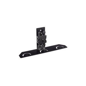 Triple L-Bracket, Wall Mount, 14.13" Width x 2.97" Depth x 6.3" Height, Stainless Steel, Black, W...