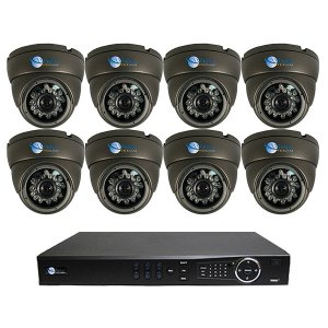 8 Dome Security DVR Kit for Business Commercial Grade