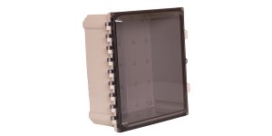 12"x10"x6" Nonconfigured Polycarbonate Enclosure with Clear Door, Key Lock