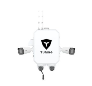 Turing Video SS-KG1-PREM-2B2T SkyShield Premium Outdoor System, Includes (2) 4MP Turret Cameras, ...