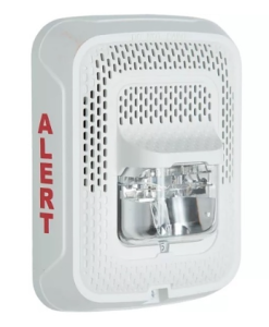 System Sensor SPSWLED-CLR-ALERT L-Series Indoor Speaker Wall-Mounted LED Strobe, "ALERT", White
