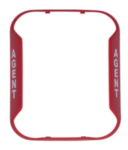System Sensor BZR-AG "Agent" Red Bezel for Wall-Mount Horn Strobe, Works with CHRL, CHSRL, HRL, P...